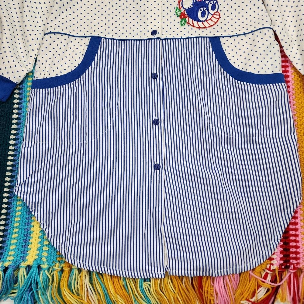 Bold Spirit Christmas Pajama Sleepshirt NWT Large Cotton Nightgown Polka Dot - Picture 13 of 14
